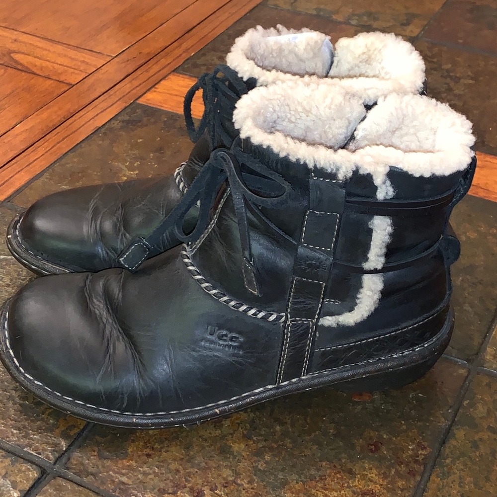 UGG NUBUCK LEATHER BOOTS